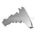 Concord district, Campbell County, Virginia (Gray Gradient Fill with Shadow)