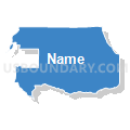 Northeast Yakima CCD, Yakima County, Washington (Solid Fill with Shadow)