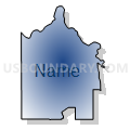 Airway Heights CCD, Spokane County, Washington (Radial Fill with Shadow)
