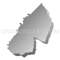Middleway district, Jefferson County, West Virginia (Gray Gradient Fill with Shadow)