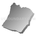 Sherman district, Hampshire County, West Virginia (Gray Gradient Fill with Shadow)