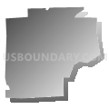 Ackerman Elementary School District, California (Gray Gradient Fill with Shadow)