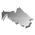 Dunham Elementary School District, California (Gray Gradient Fill with Shadow)