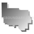Sunnyside Union Elementary School District, California (Gray Gradient Fill with Shadow)