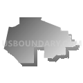 Fallbrook Union Elementary School District, California (Gray Gradient Fill with Shadow)