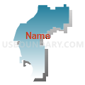 Marcum-Illinois Union Elementary School District, California (Blue Gradient Fill with Shadow)