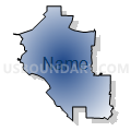 Orinda Union Elementary School District, California (Radial Fill with Shadow)