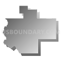 Round Valley Joint Elementary School District, California (Gray Gradient Fill with Shadow)