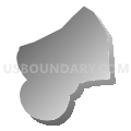 Up-Island Regional School District, Massachusetts (Gray Gradient Fill with Shadow)