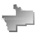 Boulder Elementary School District, Montana (Gray Gradient Fill with Shadow)