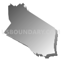 Sausalito city, California (Gray Gradient Fill with Shadow)