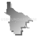 Indio city, California (Gray Gradient Fill with Shadow)