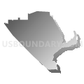Larkfield-Wikiup CDP, California (Gray Gradient Fill with Shadow)