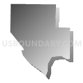 Yolo CDP, California (Gray Gradient Fill with Shadow)