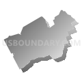 Hopland CDP, California (Gray Gradient Fill with Shadow)