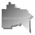 Planada CDP, California (Gray Gradient Fill with Shadow)