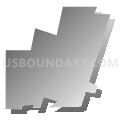 South Monrovia Island CDP, California (Gray Gradient Fill with Shadow)