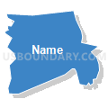 Clinton CDP, Connecticut (Solid Fill with Shadow)