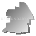 Montverde town, Florida (Gray Gradient Fill with Shadow)