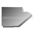 Fort Denaud CDP, Florida (Gray Gradient Fill with Shadow)