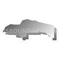 Bordelonville CDP, Louisiana (Gray Gradient Fill with Shadow)