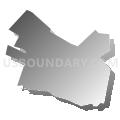 Brunswick city, Maryland (Gray Gradient Fill with Shadow)