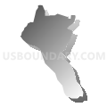 Urbana CDP, Maryland (Gray Gradient Fill with Shadow)
