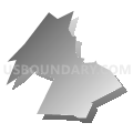 Buckeystown CDP, Maryland (Gray Gradient Fill with Shadow)