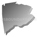 Oxon Hill CDP, Maryland (Gray Gradient Fill with Shadow)