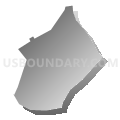 West Laurel CDP, Maryland (Gray Gradient Fill with Shadow)