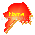 Maryland City CDP, Maryland (Bright Blending Fill with Shadow)