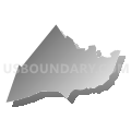 Pocasset CDP, Massachusetts (Gray Gradient Fill with Shadow)