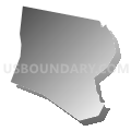 Framingham CDP, Massachusetts (Gray Gradient Fill with Shadow)