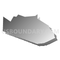 Brookfield CDP, Massachusetts (Gray Gradient Fill with Shadow)