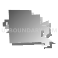Brown City city, Michigan (Gray Gradient Fill with Shadow)