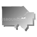 Grand Blanc city, Michigan (Gray Gradient Fill with Shadow)