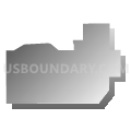 Lewiston CDP, Michigan (Gray Gradient Fill with Shadow)