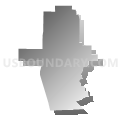 Grenada city, Mississippi (Gray Gradient Fill with Shadow)
