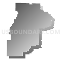 Fort Leonard Wood CDP, Missouri (Gray Gradient Fill with Shadow)