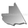 Brady CDP, Montana (Gray Gradient Fill with Shadow)