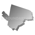 Durham CDP, New Hampshire (Gray Gradient Fill with Shadow)
