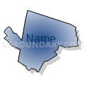 Durham CDP, New Hampshire (Radial Fill with Shadow)