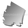 Upper Saddle River borough, New Jersey (Gray Gradient Fill with Shadow)