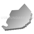 Red Bank borough, New Jersey (Gray Gradient Fill with Shadow)