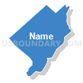 Beattystown CDP, New Jersey (Solid Fill with Shadow)