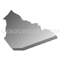 Springdale CDP, New Jersey (Gray Gradient Fill with Shadow)