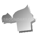 Farmingville CDP, New York (Gray Gradient Fill with Shadow)