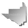 Blanchard CDP, North Dakota (Gray Gradient Fill with Shadow)