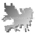 Troy city, Ohio (Gray Gradient Fill with Shadow)