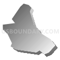 Bourneville CDP, Ohio (Gray Gradient Fill with Shadow)